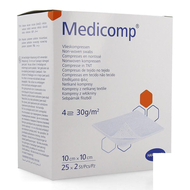 Medicomp cp ster 4pl 10x10cm 30g 25x2