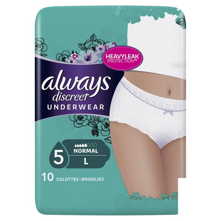 Always discreet incontinence pants l lage taille10