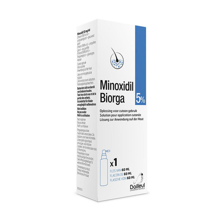 Minoxidil biorga 5% opl cutaan koffer fl 1x60ml