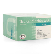 Uni gliclazide eg 60mg comp liberation modifie 180