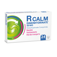 R Calm Dimenhydrinate 50 mg comprimés 48pc