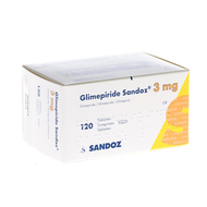Glimepiride sandoz 3mg comprimés 120pc