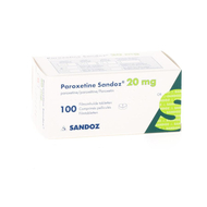 Paroxetine 20mg sandoz comp pell 100 x 20mg