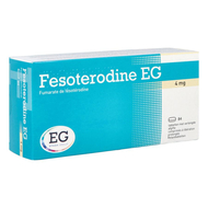 Fesoterodine eg 4mg verlengde afgifte tabl  84