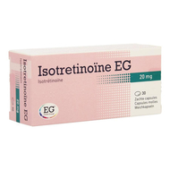 Isotretinoine eg 20 mg caps 30 x 20 mg