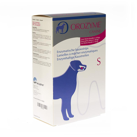 Orozyme canine s lamelle enzym.chien <10kg 224g