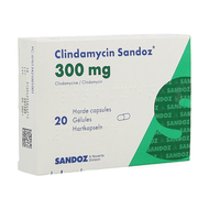 Clindamycin sandoz caps dur 20x300mg