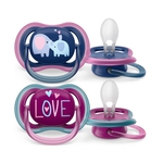 Philips avent sucette +18m ultra air elephant&love