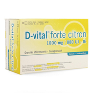 D-vital forte citron 1000/880 efferv. sach 30