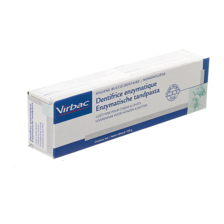 Virbac Dentifrice enzymatique goût foie tube 100g