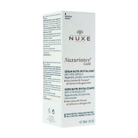 Nuxe nuxuriance gold serum nutri revitalis. 30ml