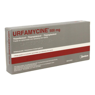 Urfamycine fl inj 3 x 500mg+solv 6