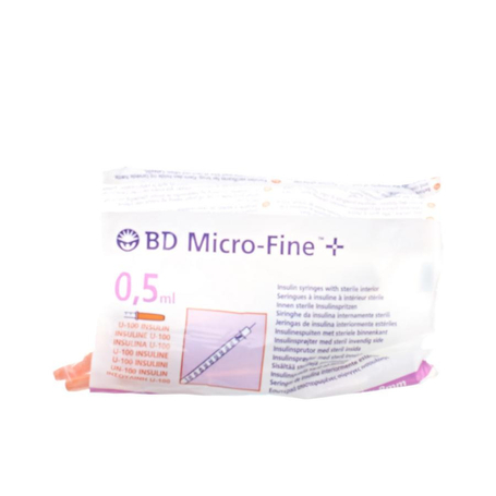 Bd microfine+ ser.ins. 0,5ml 30g 8,0mm 10 324825