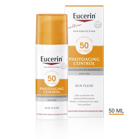 Eucerin Sun Photoaging Control SPF 50 Fluide Anti-Age avec pompe 50ml