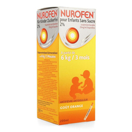 Nurofen Enfant sirop sans sucre 2% orange 200ml