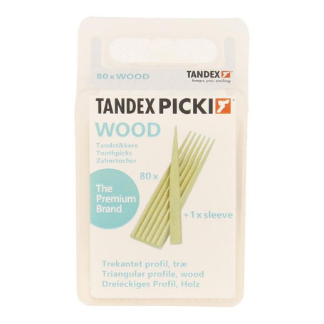 Tandex toothpicks wood 80