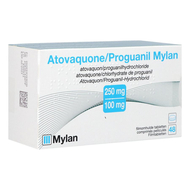 Atovaquone proguanil viatris 250/100mg comp pell48