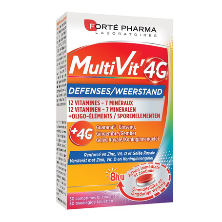 Forte Pharma Multivit' 4G Weerstand 30comp