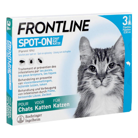 Frontline spot on kat pipet 3x0,50ml