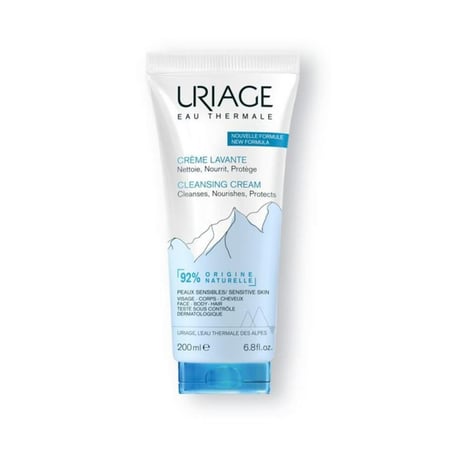 Uriage Crème lavante visage-corps-cheveux peau sensible 200ml
