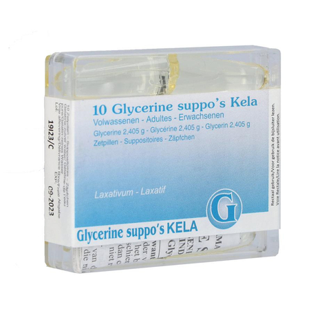 Glycerine kela pharma supp ad 10