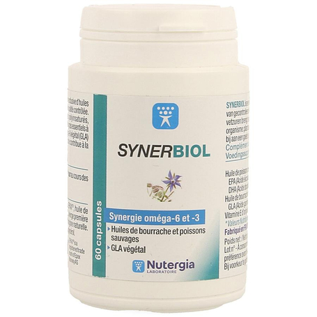 Nutergia Synerbiol Omega 3 et 6 60caps