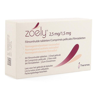 Zoely 2,5mg/1,5mg comp pell 84