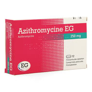 Azithromycine 250 mg eg comp pell 12x250 mg