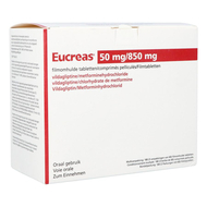 Eucreas 50mg/ 850mg pi pharma comp pell 180 pip