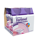 Fortimel compact protein aardbei flesjes 4x125 ml