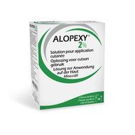 Alopexy 2 % liquid fl plast pipet 3x60ml