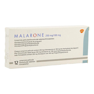 Malarone tabl 12 x 250mg/100mg