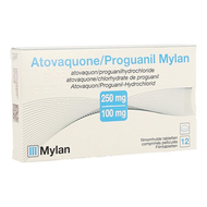 Atovaquone proguanil viatris 250/100mg comp pell12