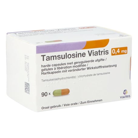 Tamsulosine viatris 0,4mg caps 90