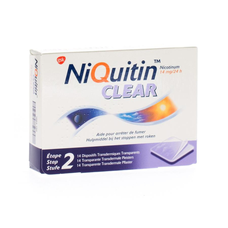 Niquitin clear patches 14 x 14mg