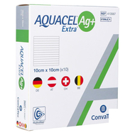 Aquacel Extra Ag+  10 x 10cm  10st