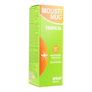 Moustimug Tropical 30% deet spray 100ml
