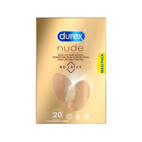 Durex Nude no latex préservatifs 20pc