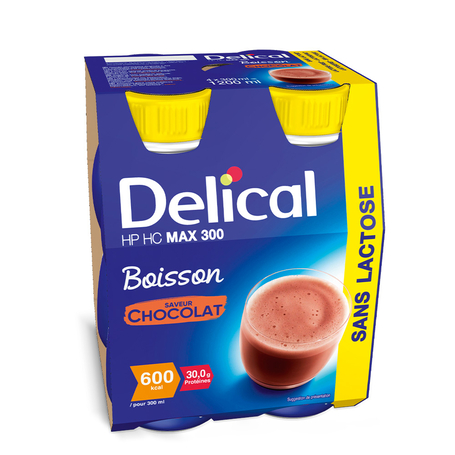 Delical  Max 300 chocolade smaak 4x300ml
