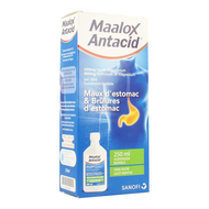 Maalox antacid Brandend maagzuur 230mg/400mg/10ml suspensie voor oraal gebruik 250ml