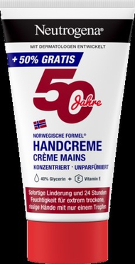 Neutrogena handcrème zonder parfum 50ml +25 ml