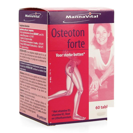 Mannavital Osteoton forte voor sterke botten tabletten 60st