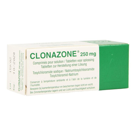Clonazone 250mg comp pour solutiion tube comp 60