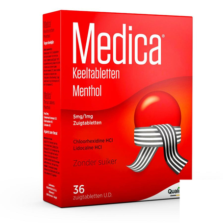 Medica Zuigtabletten voor keelpijn munt 36st