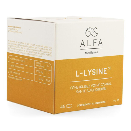 Alfa l-lysine 1000mg tabl 45