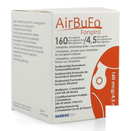Airbufo forspiro 160mcg/4,5mcg inhal. 2 x 60dose