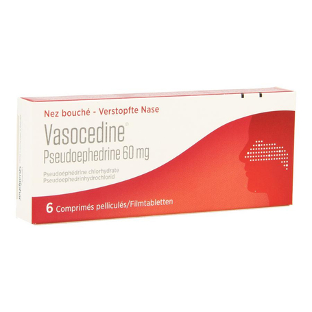 Vasocedine pseudoefedrine comp pell 6