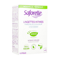 Saforelle Lingettes intimes flushable 10pc