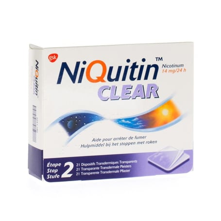 NiQuitin Clear patches 21 x 14mg
