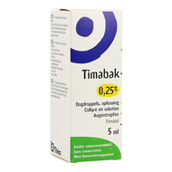 Timabak 0,25% collyre 5ml 2,5mg/ml